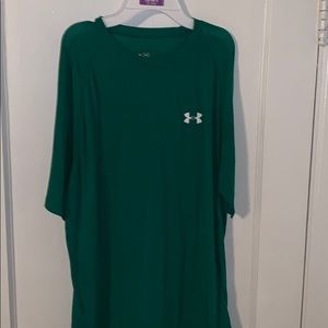 Under Armour heatgear green short sleeve t shirt